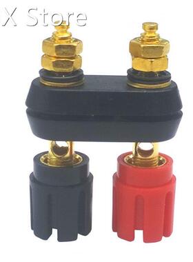 5pcs 10pcs Double Banana 250V 5A Gold-plated Plug Plum Type