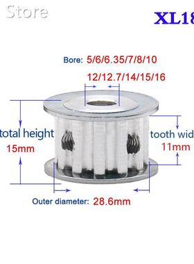 1Pcs XL 18 Teeth 19 Teeth Synchronous Wheel Width 11mm Timin