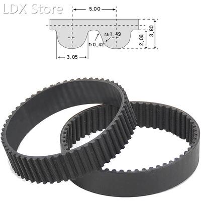 1Pcs HTD 5M-485 Closed Loop Timing Belt Rubber Synchronous B