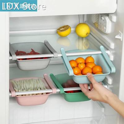 Fridge Organizer Drawer Basket Kitchen Organizer Adjustable