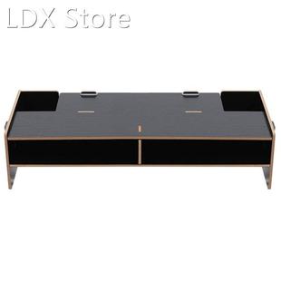 Wood Monitor Stand Multifunctional Office Desk Organiser Des
