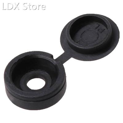 50Pcs Hinged Plastic Screw Cover Fold Cap Button 适用于 Furn