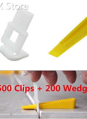 700 Tile Leveling System - 500 Clips + 200 Wedges - Tile Lev