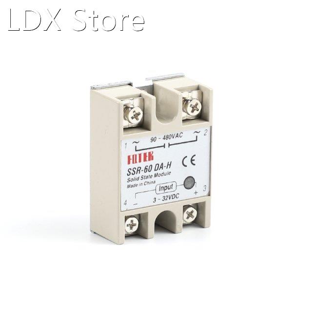 solid state relay SSR-60DA-H DC AC SSR 60DA H relay solid st 居家日用 其它 原图主图