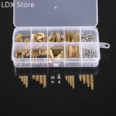 240PCS M2 M3 Screws Threaded Standoffs Male Female Brass Sta