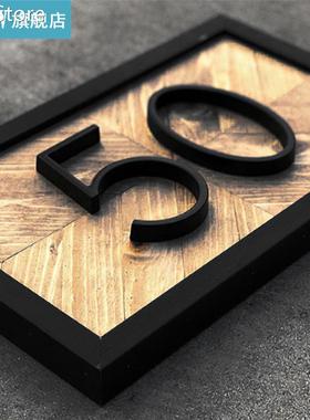 Door Number Decoration House Number Visible Sign Wall Mounte