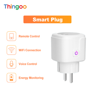 Voice Control Energy Monitor Timing European Outlet Enchufe