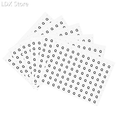 Round Letter Stickers, 25mm Dia Letter Q Self Adhesive PVC L