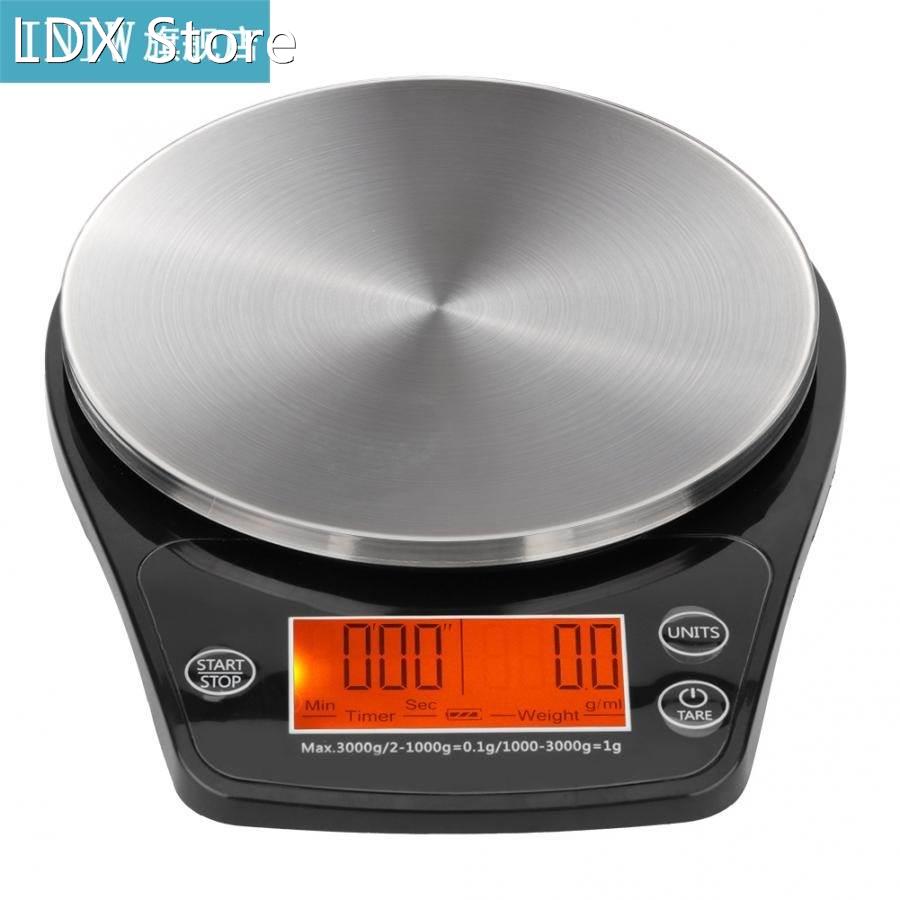 Digital Multifunction LCD Hand Drip Coffee Scale Kitchen Foo