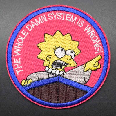 The Simpsons Iron On Embroidered Clothes Patches For Girl Wo