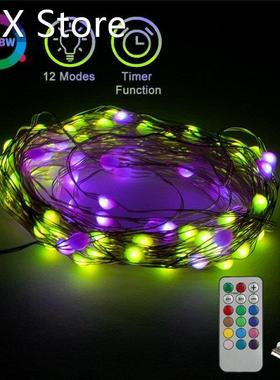 Remote Control 100LED Holiday Christmas Lights 12 Modes Time