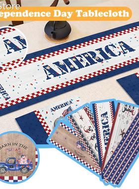 Independence Gnome Printing Table Runner Summer Family Carro