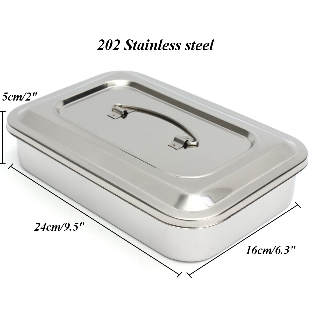 202 Stainless Steel Dental Instruments Tray Surgical Nursing