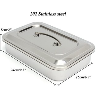 202 Stainless Steel Dental Instruments Tray Surgical Nursing