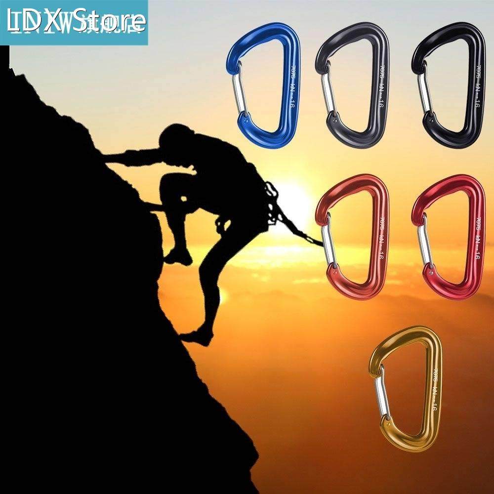 durable 16kn d carabiner key aluminum wire gate spring clip