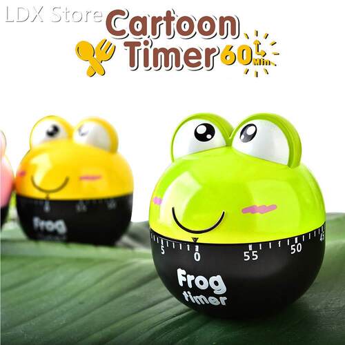 1PC Plastic Cartoon Animal Timers Mechanical Kitchen Cooking