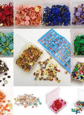 50/80/100pcs Multi-color 适用于 Choose Pushpins Board Round