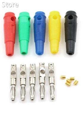 5Pcs 4mm Male High Current Screw Solderless Stackable Banana