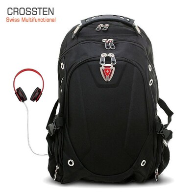 Swiss Multifunctional 16'' EVA  Protect shell Laptop Backpa