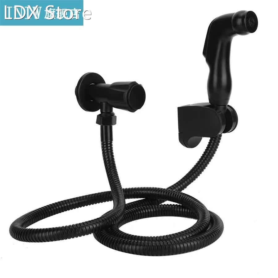 G1/2 Black Stainless Steel Handheld Toilet Bidet Sprayer Set