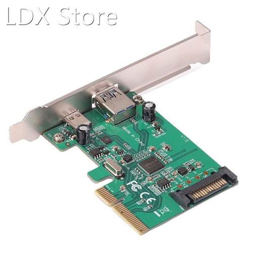 PCI-E 4X to USB 3.1 Adapter Card High Speed Desktop PCI Expr