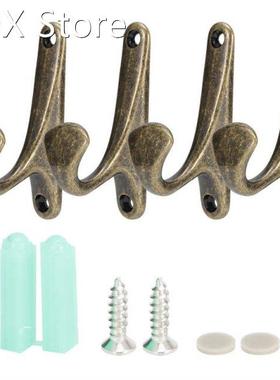 4 Sets Clothes Hook Zinc Alloy Wall-Mounted Towel Hat Coat H