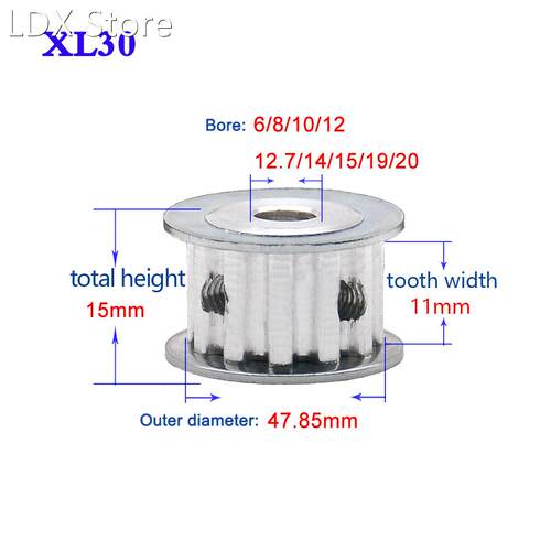 1Pcs XL 30 Tooth - 40 Tooth Synchronous Wheel Timing Belt Pu