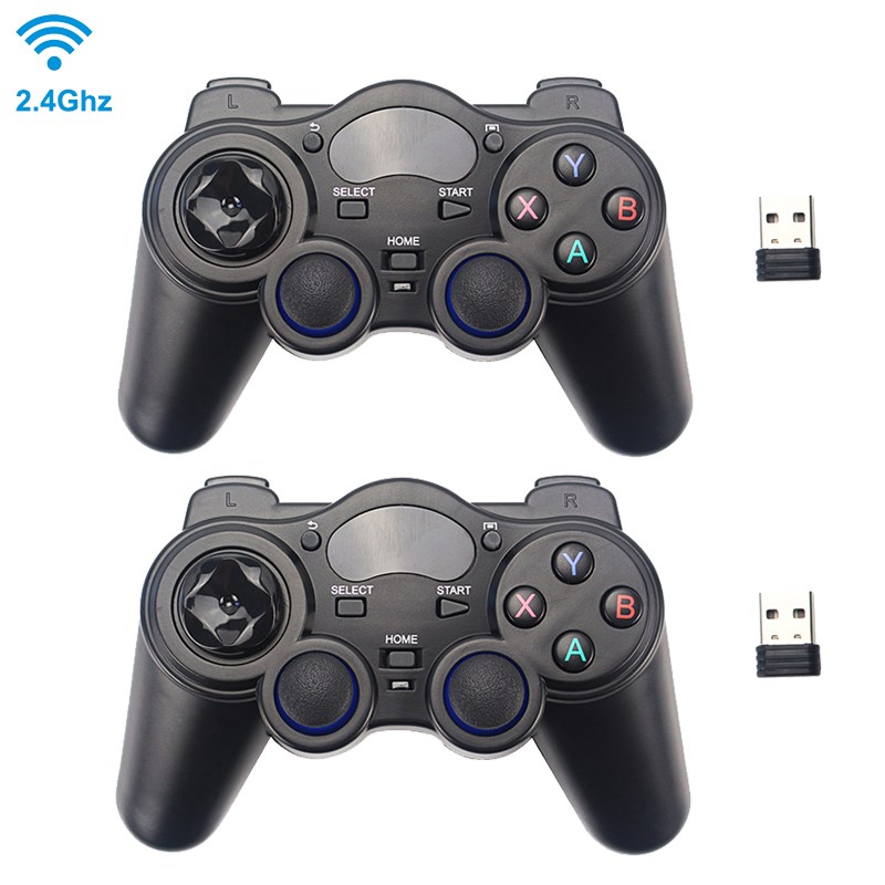 2.4G Wireless Game Controller Joystick Gamepad with USB Rec