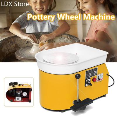 110V Electric Pottery Wheel Ceramic Machine Tools Foot Pedal
