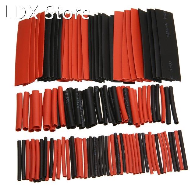 127pcs 2:1 Polyolefin Heat Shrink Tubing Tube Sleeving Wrap
