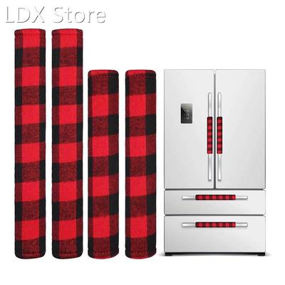 4 Pieces Christmas Refrigerator Door Handle Cover,Kitchen Mi