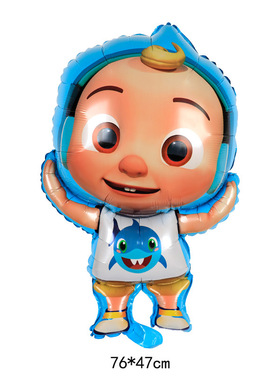 30inch Cocomelon JJ Theme Foil Balloon Party Supplies Birthd