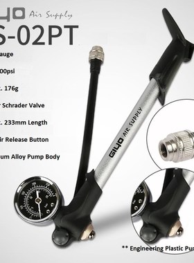 Giyo 300psi MTB Shock Fork Pump Schrader Valve Bicycle Tire