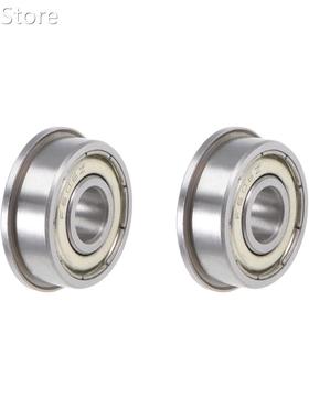 F606ZZ Flange Ball Bearing 6x17x6mm Shielded Chrome Bearings