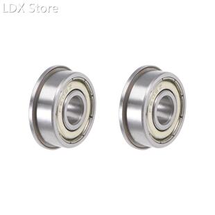 F606ZZ Flange Ball Bearing 6x17x6mm Shielded Chrome Bearings