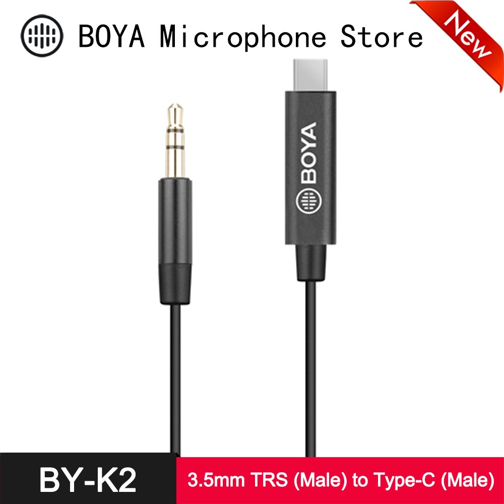 BOYA BY K2 3.5mm TRS to Type C Adapter Cable for HUAWEI OPP 鲜花速递/花卉仿真/绿植园艺 花艺材料 原图主图