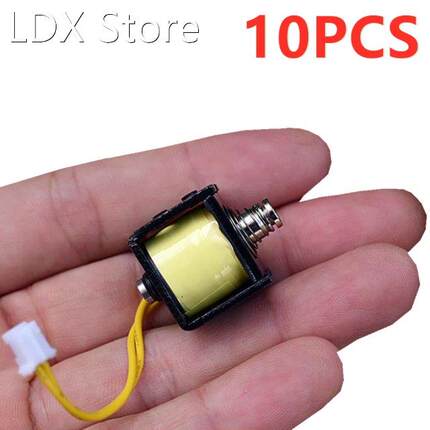 10PCS/LOT Through Push-pull Electromagnet DC12V-24V Frame ty