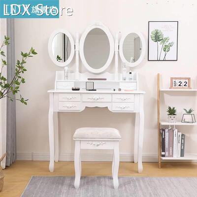 Three Folding Mirror Dressers Household European Style Dress