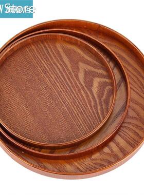 Wood Serving Tray Wooden Plate Tea Food Server Dishes Water