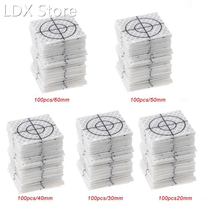 100 Pcs Reflector Sheet Reflective Tape Total Station 20/30/