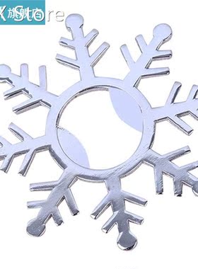 1pc Bottle Opener Alloy Snowflake Shape Bottle Cap O