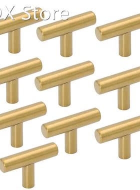 10 Pack Single Hole Gold Cabinet Knobs and Pulls Door Cupboa