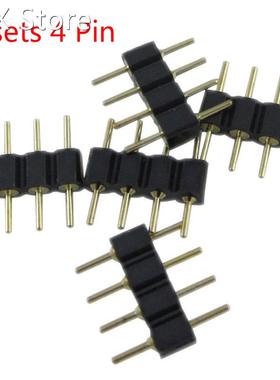 30sets/lot 4 Pin Needle Male Type 4pin RGB Connector 4pin Su