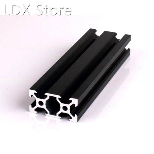 1PC Black V-slot 2040 European Standard Anodized Aluminum Pr