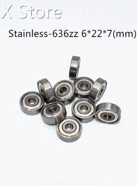 Stainless steel 10PCS S636ZZ 6*22*7(mm) free shipping antir