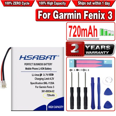 720mAh 361-00034-02 Battery   Fenix 3,Fenix 3 HR Fenix