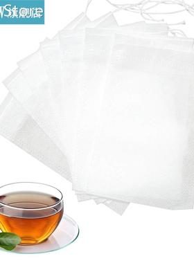 100Pcs Non-woven Empty Fabric Teabags Tea Bags Food Heat Sea