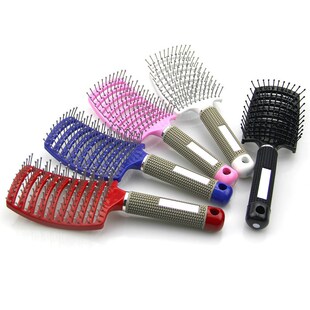 Curved Vented Professional Detangling Comb Portable Home Mas