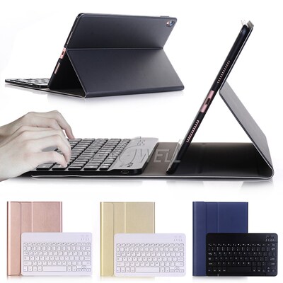 Bluetooth Wireless Keyboard Leather Case For iPad Air 3 201