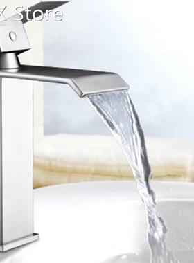 Bathroom Hotel Shopping Mall Waterfall Faucet Vanity Vessel